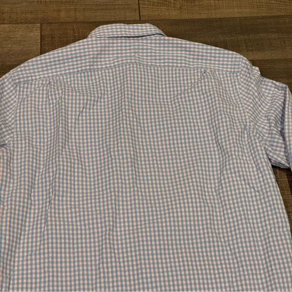 NEW J Crew Mens Flex Washed Large Shirt Classic Pink Blue Plaid Long Sleeve NWT - Picture 7 of 8